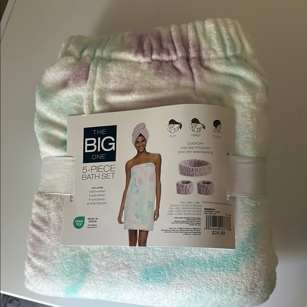 The Big One 5-Piece Bath Set - Pastel
